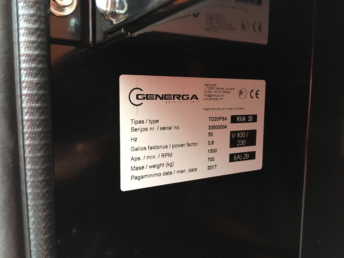 Stacionární dieselová elektrocentrála TD 20 P/PA