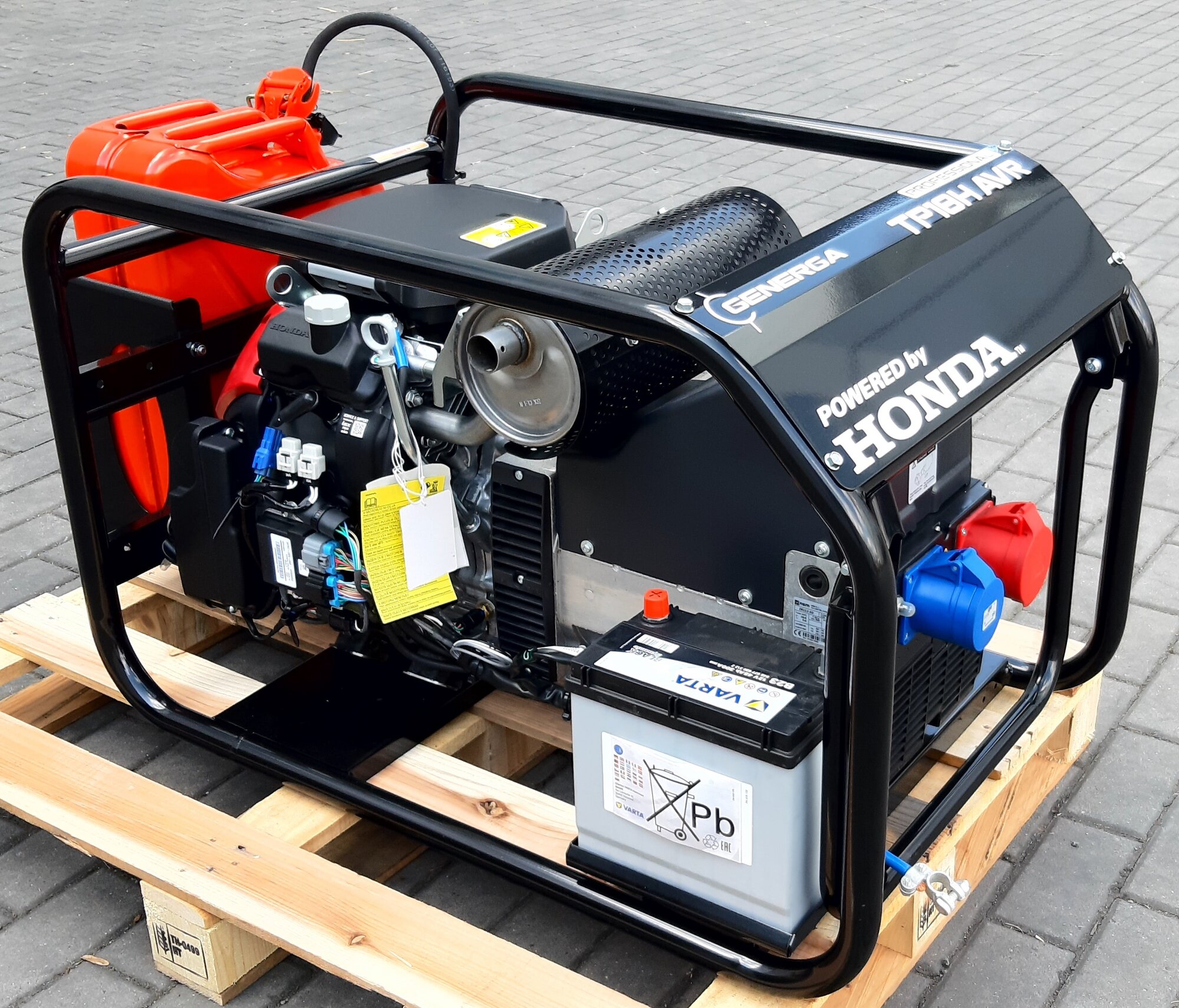 Rámová profesionální elektrocentrála TP 18 H AVR s podvozkem