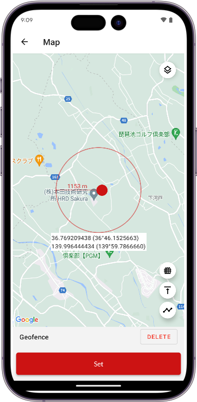 GeoFence - sledování sekačky pomocí GPS