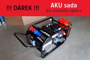 Rámová profesionální elektrocentrála TP 12 HP AVR s podvozkem